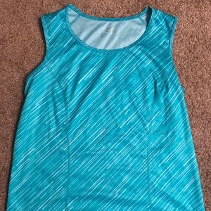 Blue Workout Tank.